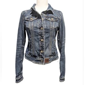 Anthropologie Pilcro and the Letterpress Women's Jean Jacket Size XS
